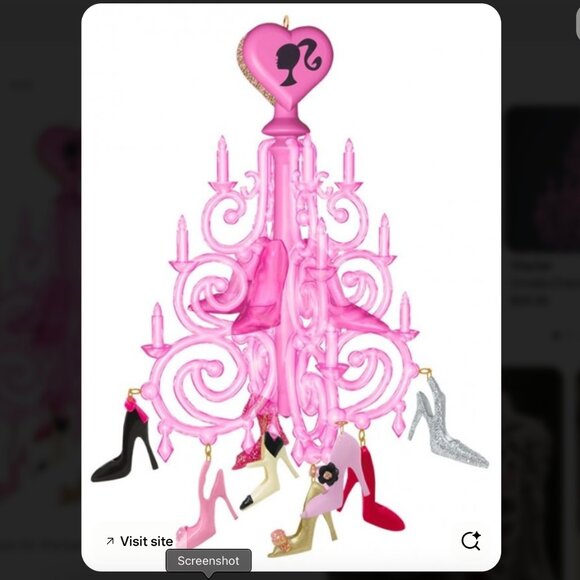 Barbie Hallmark Keepsake 2012 The Shoe Chandelier Ornament Only (No box) - Picture 6 of 6
